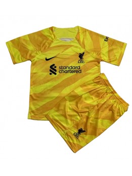Liverpool Målvakt Replika Hemmakläder Barn 2023-24 Kortärmad (+ byxor)